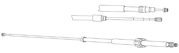 Cable Pull, parking brake (RT02285)