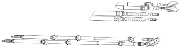 Cable Pull, parking brake (OP02198)