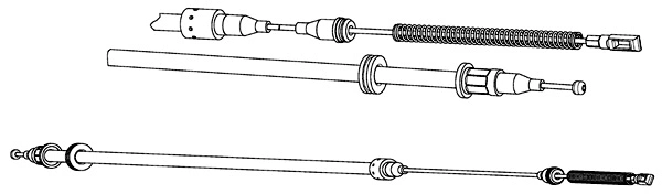 Cable Pull, parking brake (OP02164)