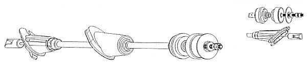Cable Pull, clutch control (CT01135)