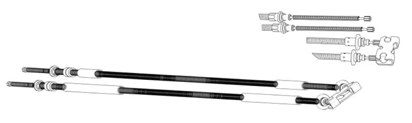 Cable Pull, parking brake (FO02179)