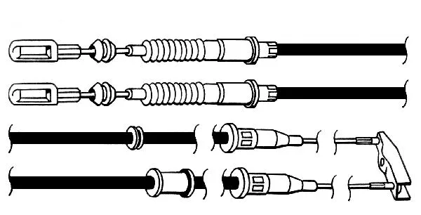 Cable Pull, parking brake (OP02143)