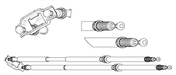 Cable Pull, parking brake (OP02229)