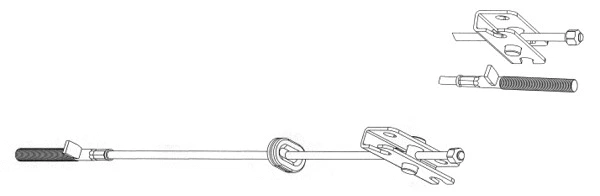 Cable Pull, parking brake (FA02147)