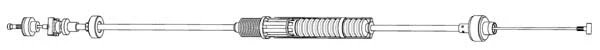 Cable Pull, clutch control (VW01168)