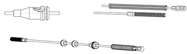Cable Pull, parking brake (OP02157)