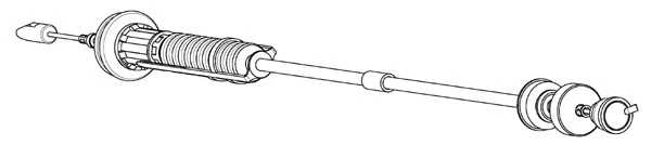 Cable Pull, clutch control (PU01147)