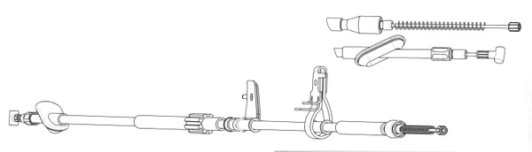 Cable Pull, parking brake (OP02207)