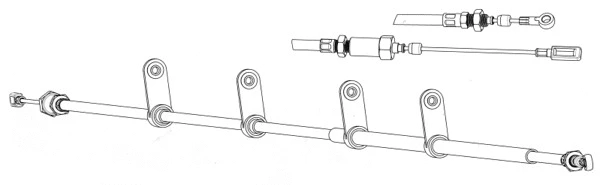 Cable Pull, parking brake (FA02265)