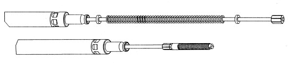 Cable Pull, parking brake (VW02198)