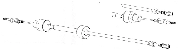 Cable Pull, clutch control (CT01125)
