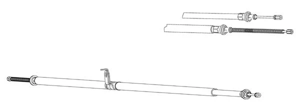 Cable Pull, parking brake (NI02184)