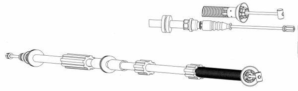 Cable Pull, parking brake (FA02258)