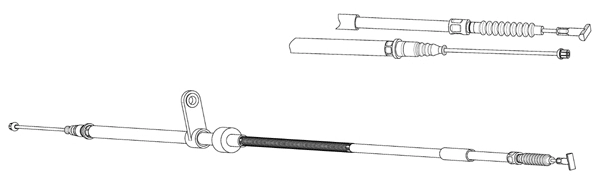 Cable Pull, parking brake (AR02144)