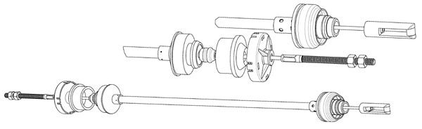 Cable Pull, clutch control (PU01132)
