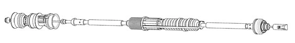 Cable Pull, clutch control (PU01139)