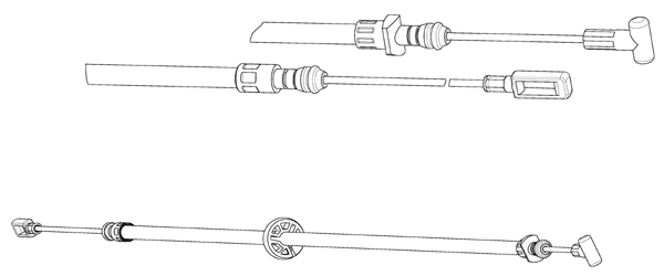 Cable Pull, parking brake (FA02301)