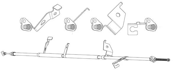 Cable Pull, parking brake (FA02285)
