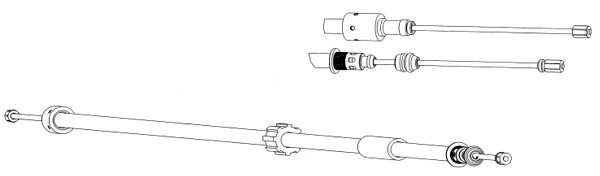 Cable Pull, parking brake (CT02133)