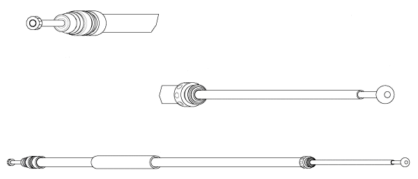 Cable Pull, parking brake (BW02144)