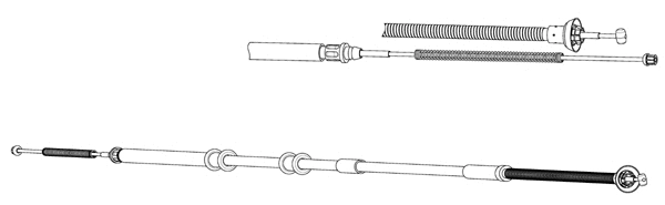 Cable Pull, parking brake (FA02294)