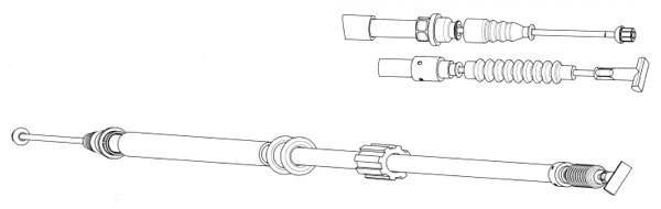 Cable Pull, parking brake (FA02221)