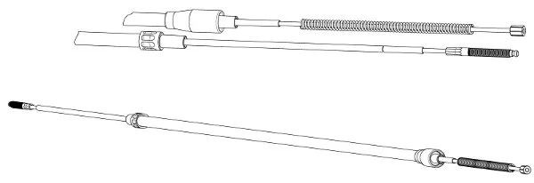Cable Pull, parking brake (VW02172)