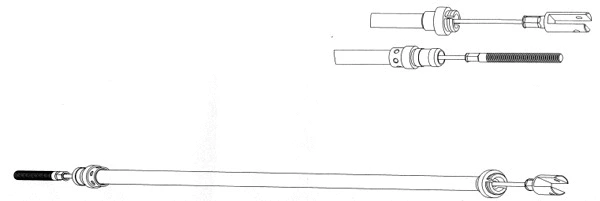 Cable Pull, clutch control (CT01119)