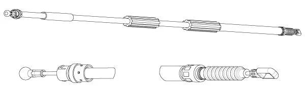 Cable Pull, parking brake (AU02166)