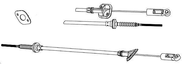 Cable Pull, clutch control (FA01195)