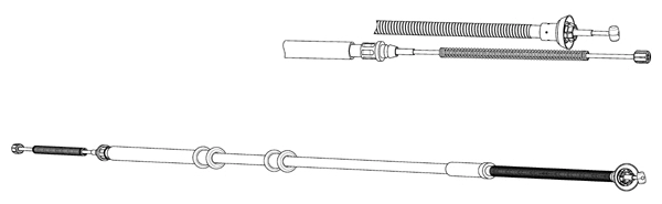 Cable Pull, parking brake (FA02293)
