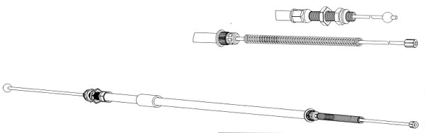 Cable Pull, parking brake (CT02115)