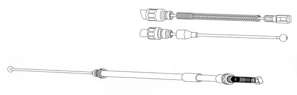 Cable Pull, parking brake (DM02147)