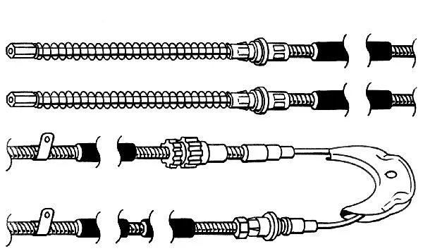 Cable Pull, parking brake (FO02156)