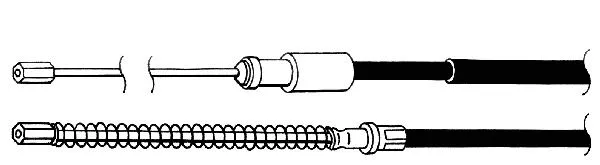 Cable Pull, parking brake (PU02177)