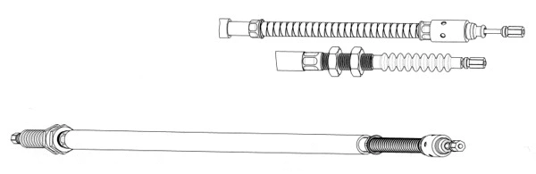 Cable Pull, parking brake (CT02164)