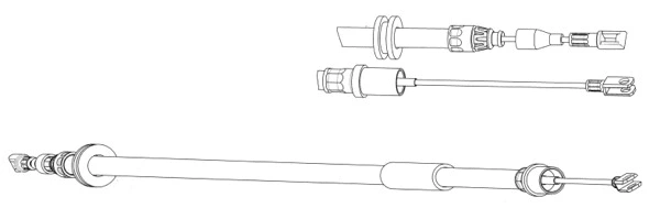 Cable Pull, parking brake (DM02173)