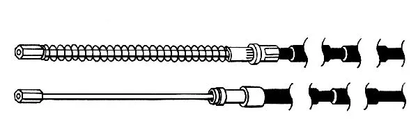 Cable Pull, parking brake (PU02105)