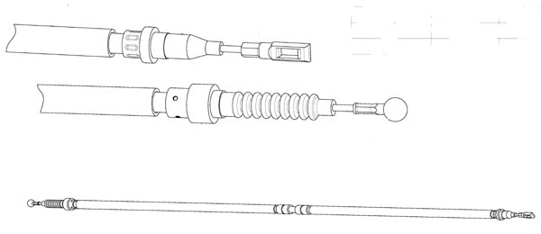 Cable Pull, parking brake (VW02208)