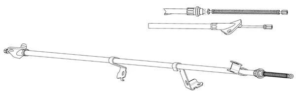 Cable Pull, parking brake (TO02211)