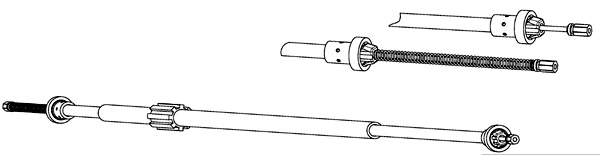 Cable Pull, parking brake (RT02280)