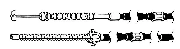 Cable Pull, parking brake (TO02162)