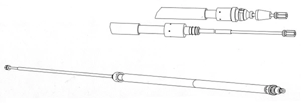 Cable Pull, parking brake (PU02223)