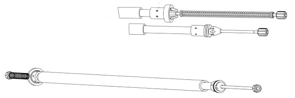 Cable Pull, parking brake (RT02263)