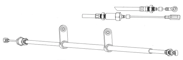 Cable Pull, parking brake (FA02272)