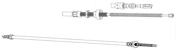 Cable Pull, parking brake (CT02119)