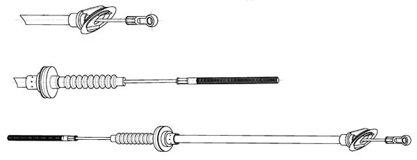 Cable Pull, clutch control (LA01101)