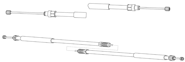 Cable Pull, parking brake (FA02299)
