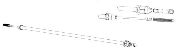 Cable Pull, parking brake (CT02124)