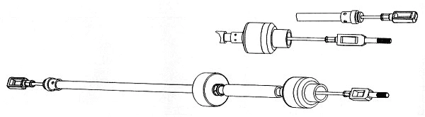 Cable Pull, clutch control (CT01126)